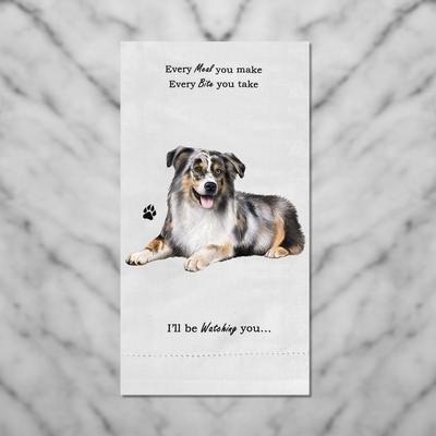 Show full view: E&S PETS Australian Shepherd Cotton Kitchen Towel slide 4 of 6