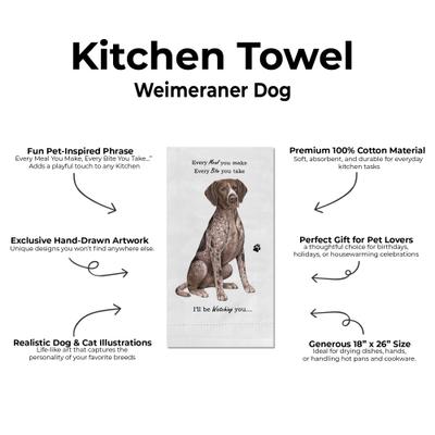 Show full view: E&S PETS Weimeraner Cotton Kitchen Towel slide 2 of 6