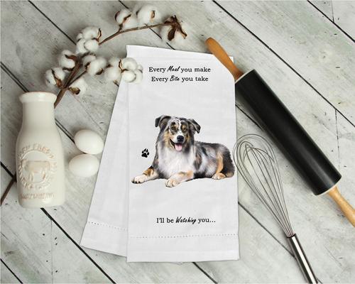 Show full view: E&S PETS Australian Shepherd Cotton Kitchen Towel slide 3 of 6
