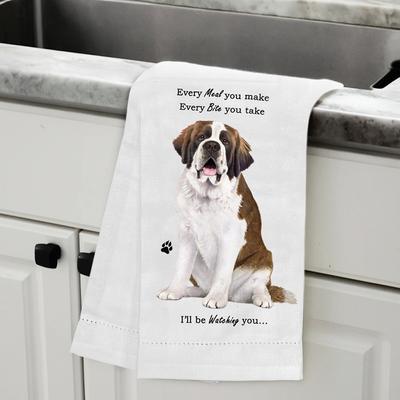 Show full view: E&S PETS Saint Bernard Cotton Kitchen Towel slide 5 of 6