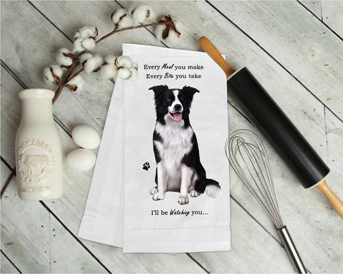 Show full view: E&S PETS Border Collie Cotton Kitchen Towel slide 3 of 6