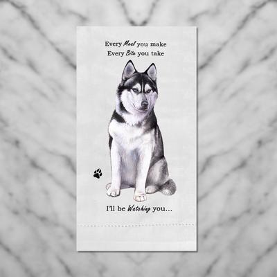 Show full view: E&S PETS Siberian Husky Cotton Kitchen Towel slide 4 of 6