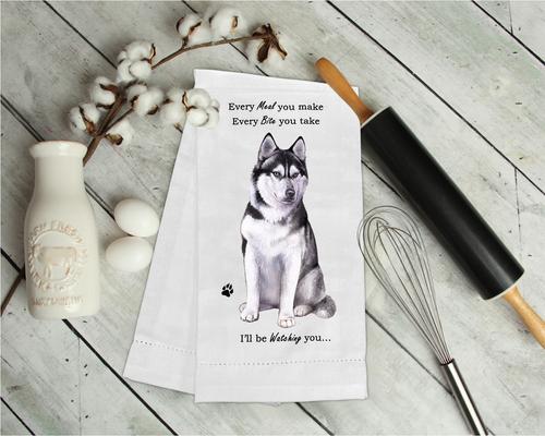 Show full view: E&S PETS Siberian Husky Cotton Kitchen Towel slide 3 of 6