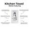 Show in main carousel: E&S PETS Siberian Husky Cotton Kitchen Towel slide 2 of 6