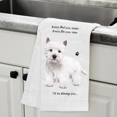 Show full view: E&S PETS Westie Cotton Kitchen Towel slide 5 of 6