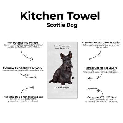 Show full view: E&S PETS Scottie Cotton Kitchen Towel slide 2 of 6
