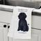 Show in main carousel: E&S PETS Black Poodle Cotton Kitchen Towel slide 5 of 6