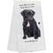 Show in main carousel: E&S PETS Black Pug Cotton Kitchen Towel slide 1 of 6
