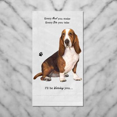 Show full view: E&S PETS Basset Hound Cotton Kitchen Towel slide 4 of 6