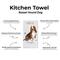 Show in main carousel: E&S PETS Basset Hound Cotton Kitchen Towel slide 2 of 6