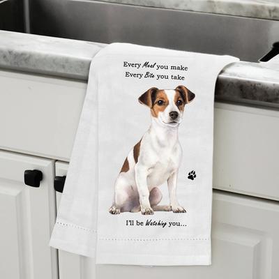 Show full view: E&S PETS Jack Russell Cotton Kitchen Towel slide 6 of 7