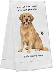 E&S PETS Golden Retriever Cotton Kitchen Towel