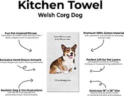 E&S PETS Welsh Corgi Cotton Kitchen Towel slide 2 of 6