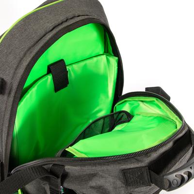 Show full view: Mackey Equine Accessories Classic Equestrian Backpack, Grey/Green slide 3 of 9