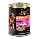 Purina Pro Plan Sensitive Stomach & Skin Puppy Salmon & Rice Entrée Classic Wet Dog Food, 13-oz can, case of 12