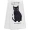 Show in main carousel: E&S PETS Black Cat Cotton Kitchen Towel slide 1 of 6