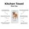 Show in main carousel: E&S PETS Boxer Uncropped Cotton Kitchen Towel slide 2 of 6