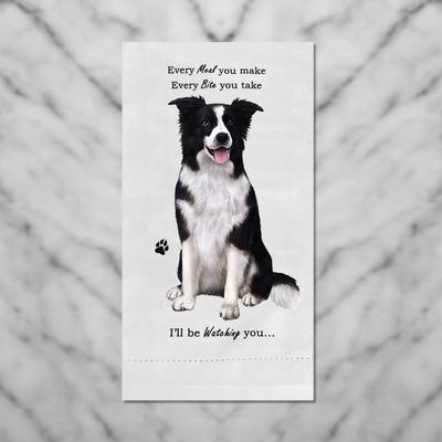 Show full view: E&S PETS Border Collie Cotton Kitchen Towel slide 4 of 6