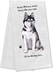 E&S PETS Siberian Husky Cotton Kitchen Towel