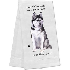 E&S PETS Siberian Husky Cotton Kitchen Towel