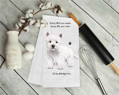 Show full view: E&S PETS Westie Cotton Kitchen Towel slide 3 of 6