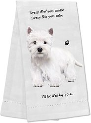E&S PETS Westie Cotton Kitchen Towel