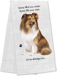 E&S PETS Sheltie Cotton Kitchen Towel