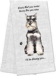 E&S PETS Schnauzer Cropped Cotton Kitchen Towel
