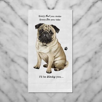 Show full view: E&S PETS Pug Cotton Kitchen Towel slide 4 of 6