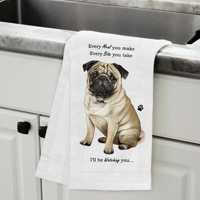 Show full view: E&S PETS Pug Cotton Kitchen Towel slide 5 of 6