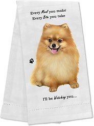 E&S PETS Pomeranian Cotton Kitchen Towel
