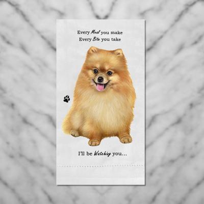 Show full view: E&S PETS Pomeranian Cotton Kitchen Towel slide 4 of 6