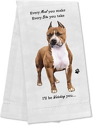 E&S PETS Pit Bull Cotton Kitchen Towel