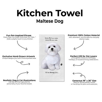 Show full view: E&S PETS Maltese Cotton Kitchen Towel slide 2 of 6