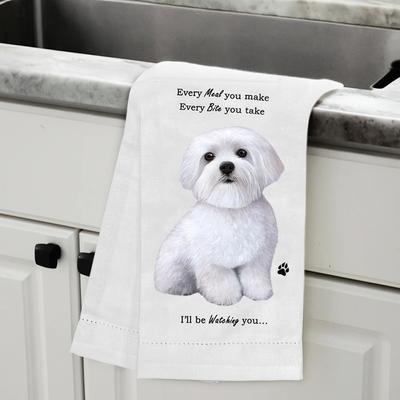 Show full view: E&S PETS Maltese Cotton Kitchen Towel slide 5 of 6