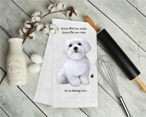 Show full view: E&S PETS Maltese Cotton Kitchen Towel slide 3 of 6