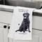 Show in main carousel: E&S PETS Black Labrador Cotton Kitchen Towel slide 5 of 6