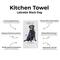 Show in main carousel: E&S PETS Black Labrador Cotton Kitchen Towel slide 2 of 6