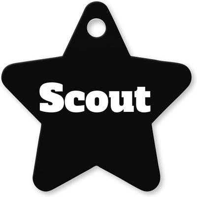 Show full view: Buckle-Down Custom Color Personalized Aluminum Star Shaped Dog ID Tag, Large slide 2 of 5