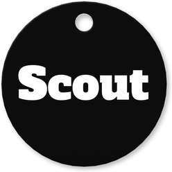 Buckle-Down Custom Color Personalized Aluminum Circle Shaped Dog ID Tag, Small slide 2 of 5