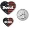 Show in main carousel: Buckle-Down Vintage US Flag Personalized Aluminum Heart Shaped Dog ID Tag, Small slide 4 of 5