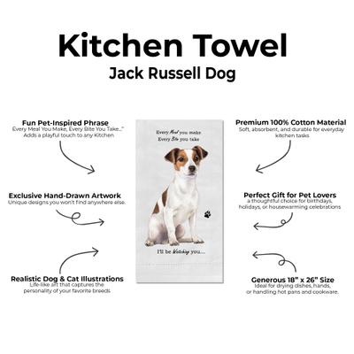 Show full view: E&S PETS Jack Russell Cotton Kitchen Towel slide 3 of 7