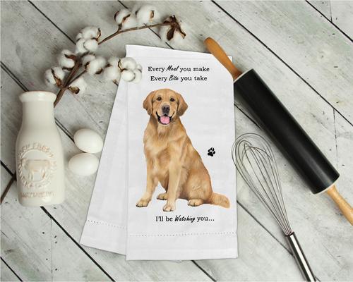 Show full view: E&S PETS Golden Retriever Cotton Kitchen Towel slide 3 of 6