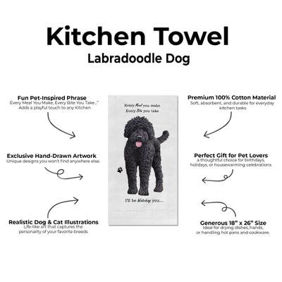 Show full view: E&S PETS Labradoodle Cotton Kitchen Towel slide 2 of 6