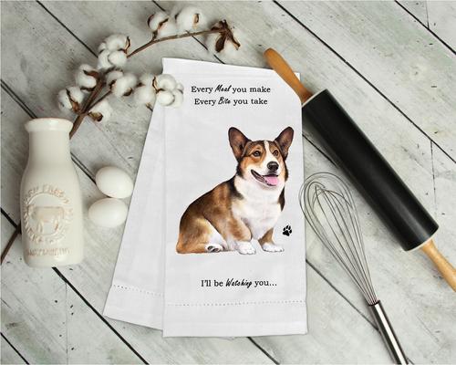 Show full view: E&S PETS Welsh Corgi Cotton Kitchen Towel slide 3 of 6