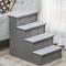 Show in main carousel: jansno Cushioned Removable Covering Wooden Dog & Cat Stairs, Gray slide 2 of 6