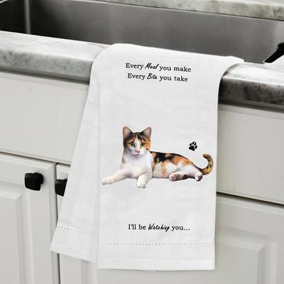 Show full view: E&S PETS Calico Cat Cotton Kitchen Towel slide 5 of 6