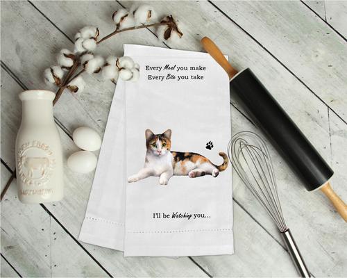 Show full view: E&S PETS Calico Cat Cotton Kitchen Towel slide 3 of 6