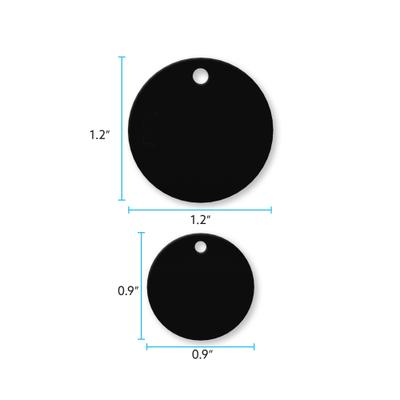 Show full view: Buckle-Down Custom Color Personalized Aluminum Circle Shaped Dog ID Tag, Large slide 6 of 6