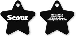 Buckle-Down Custom Color Personalized Aluminum Star Shaped Dog ID Tag, Large